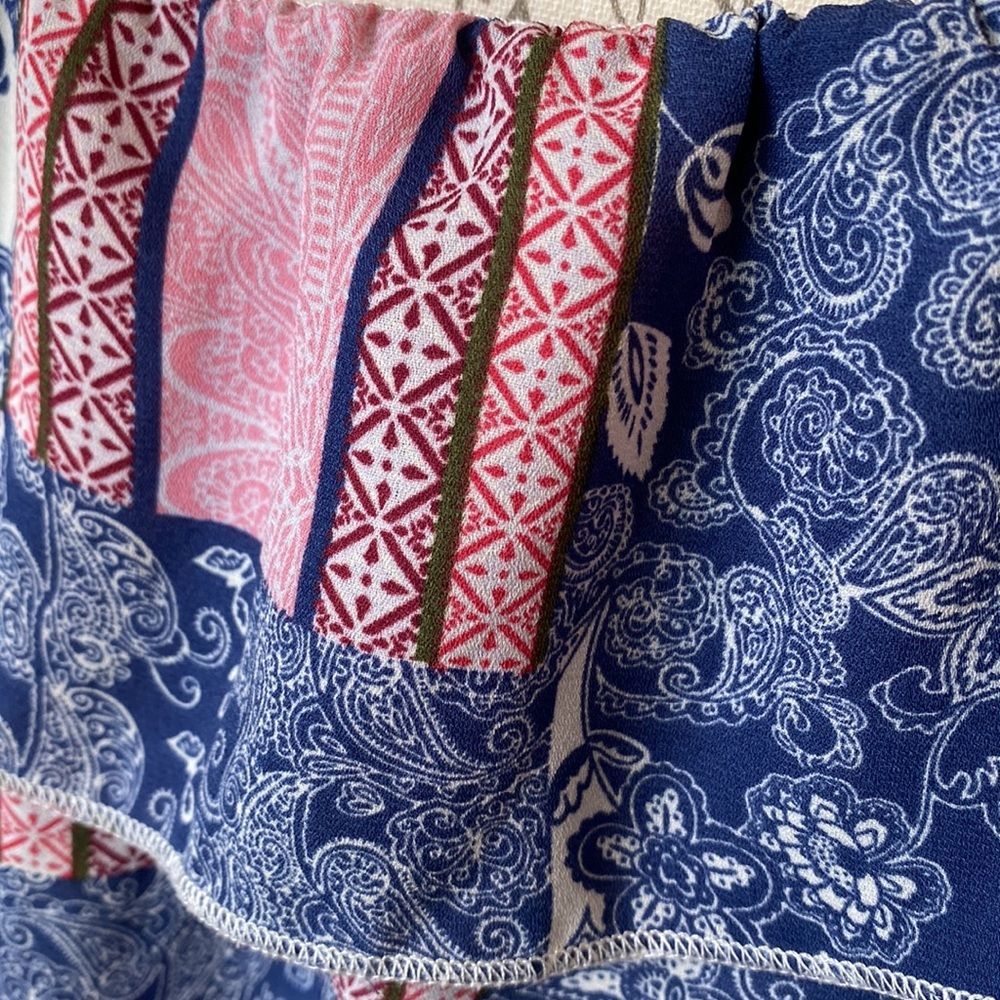 Bongo Boho Patchwork Open Sleeves Off The Shoulde… - image 6